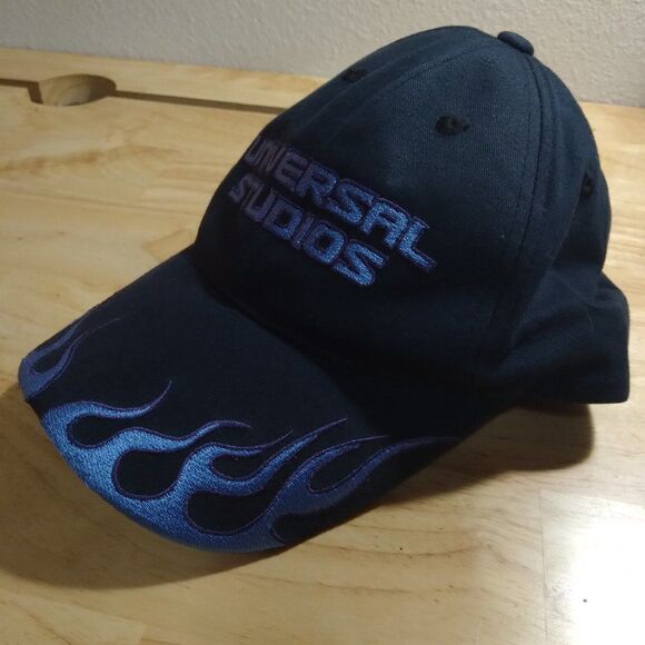 Vintage Universal Studios Flames Strap Back Hat - Picture 2 of 8